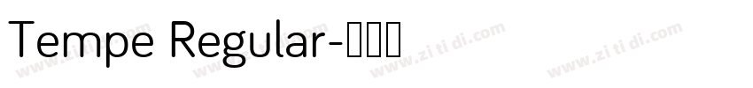 Tempe Regular字体转换